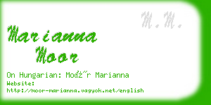 marianna moor business card
